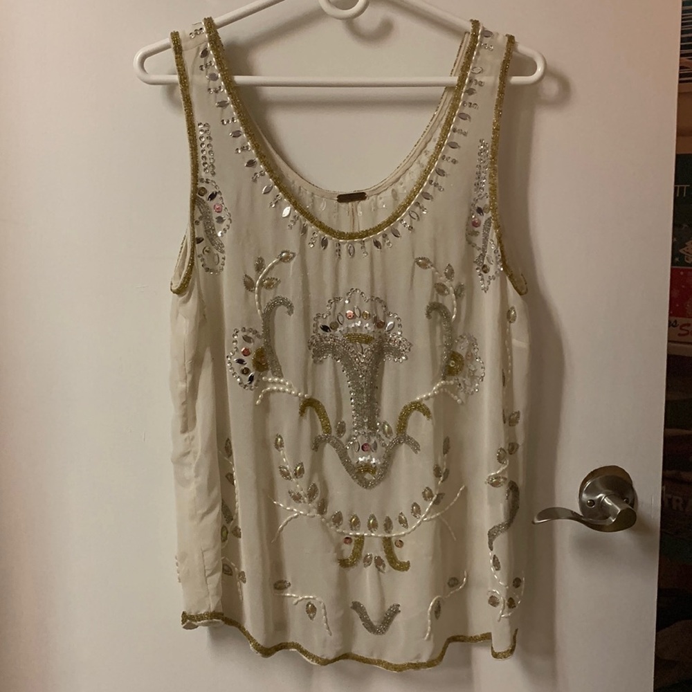Women’s Tank Top with Bead Detailing